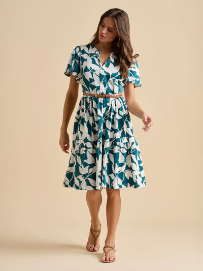 Brakebrun Woodland Leavesdress