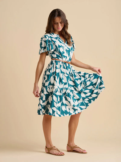 Brakebrun Woodland Leavesdress