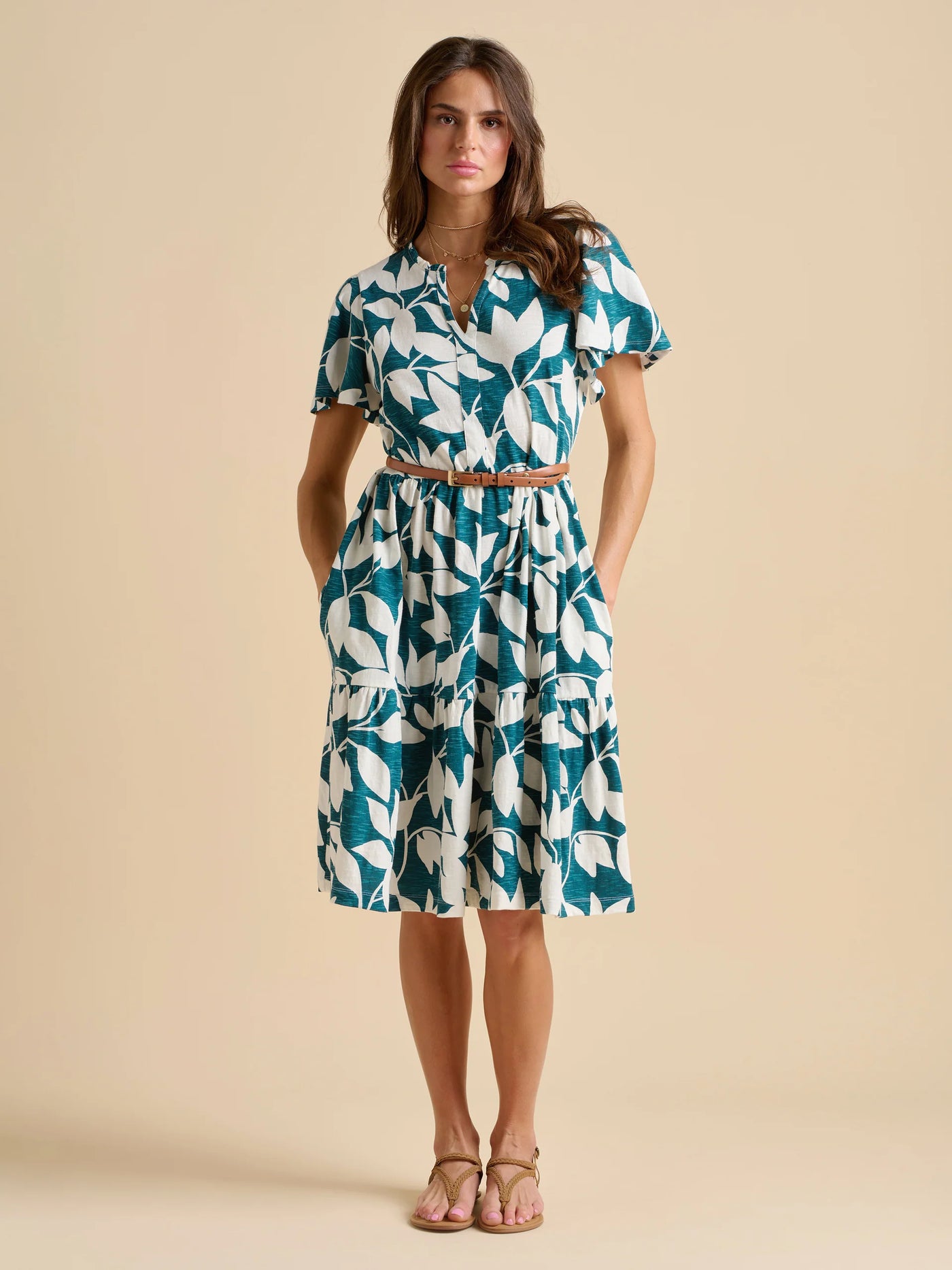 Brakebrun Woodland Leavesdress