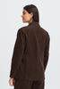 Fransa Calana corduroy blazer in Hot Fudge brown, model back view