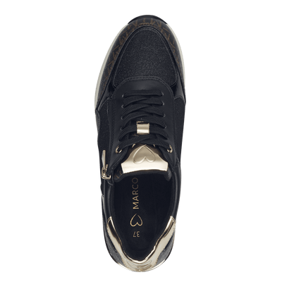 marco tozzi black women's runners