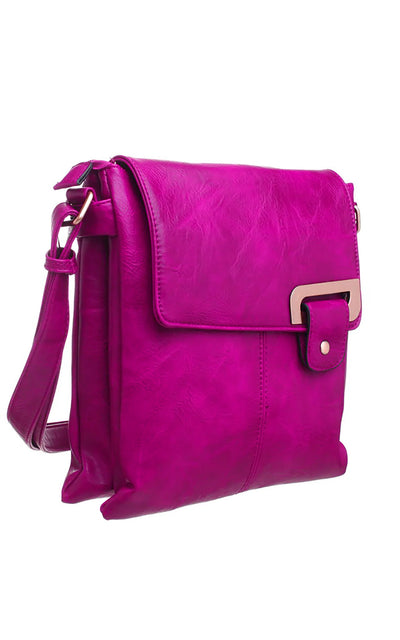 bessie london pink crossbody bag