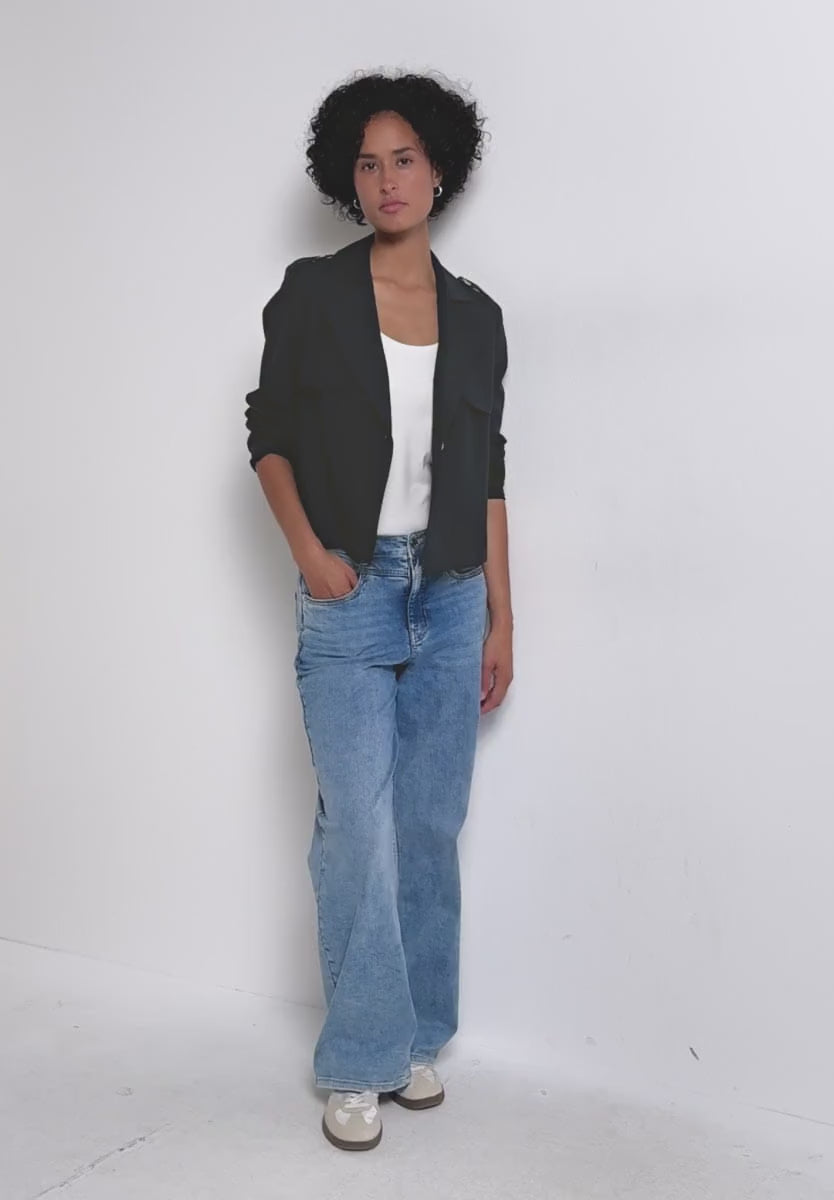 Street One Short Trench Coat