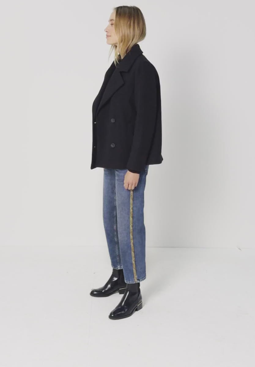 Street one jeans with tape