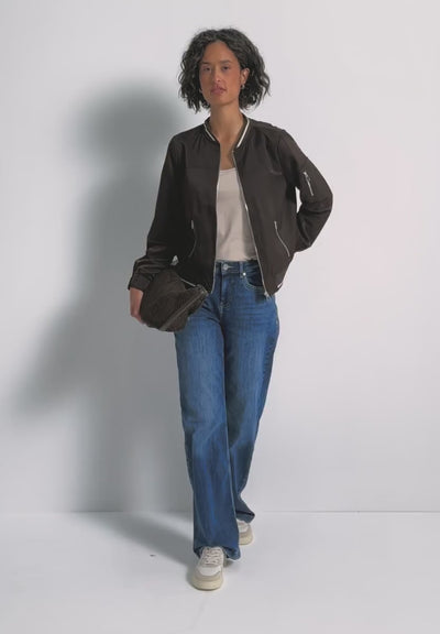 Street One Satin Bomber jacket