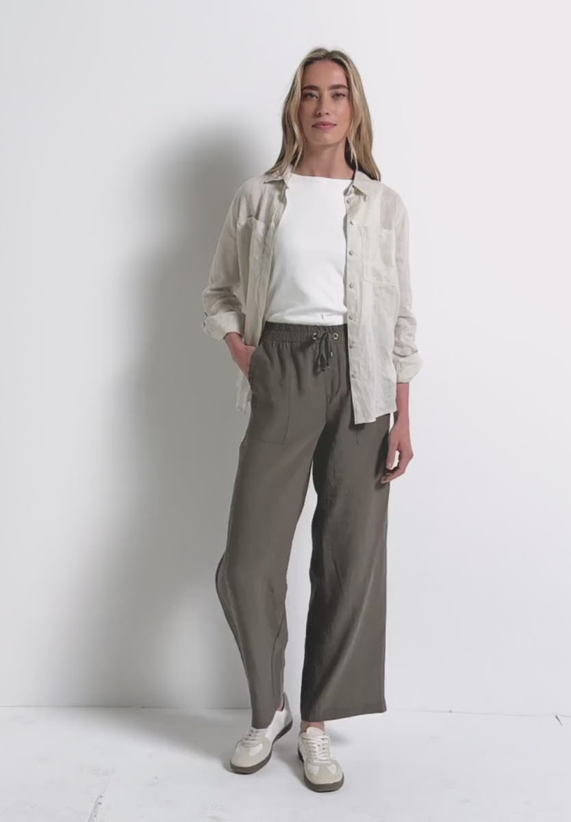 Street One Wide leg structured trousers