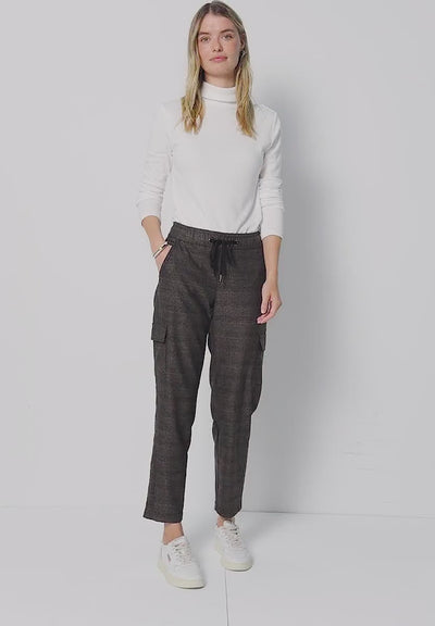 Street One Check Cargo Pants
