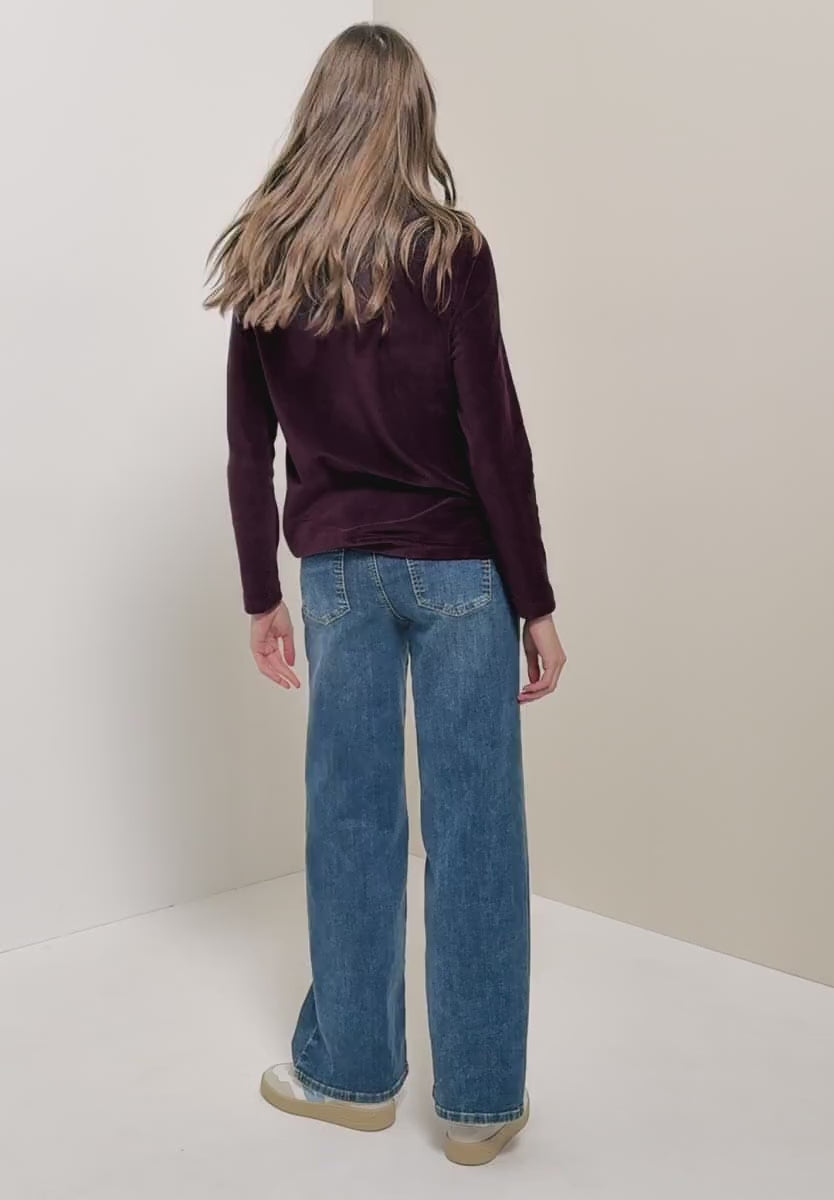 CECIL Corduroy shirt with large collar