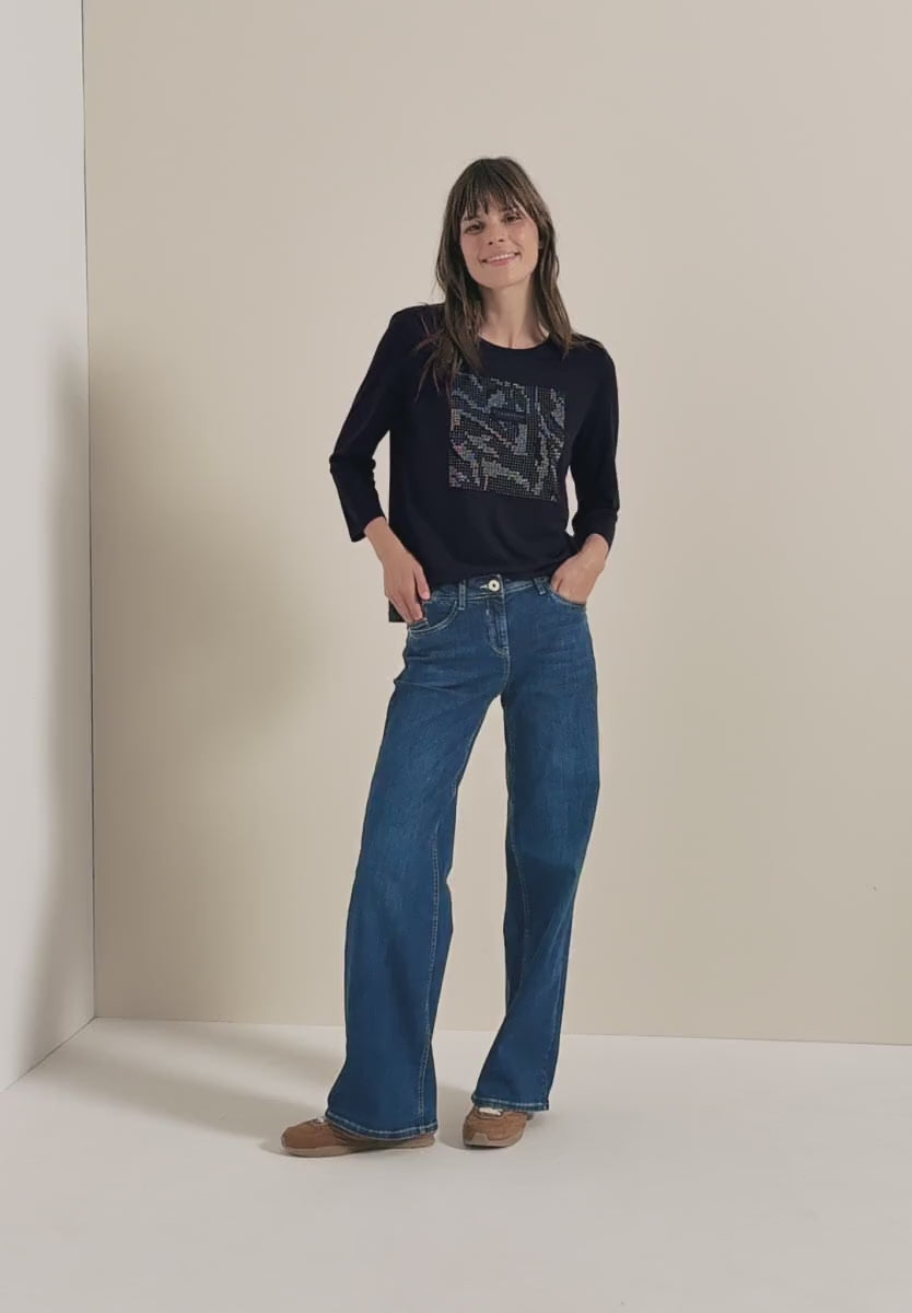 CECIL top with gemstones