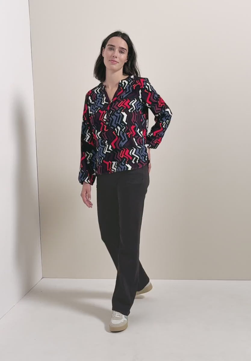 CECIL Blouse with graphic pattern