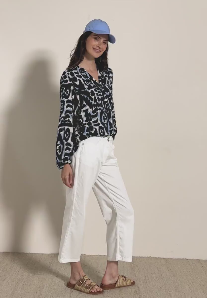 CECIL Patterned Tunic Blouse