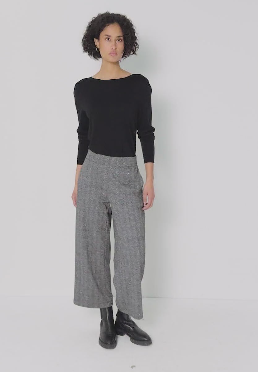 Street One Glittering Wide Leg Trousers