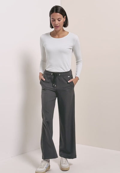 CECIL Wide leg trousers with pattern