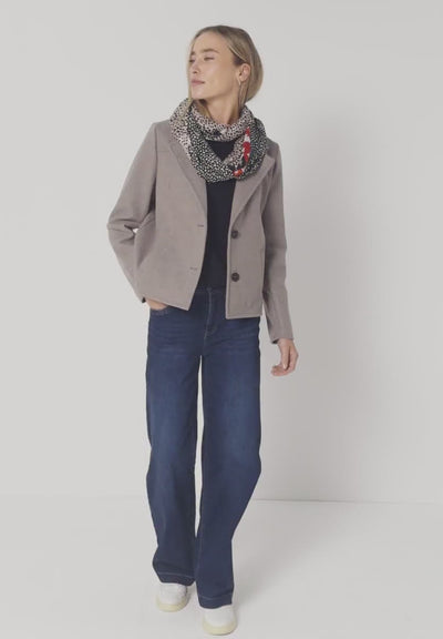 Street One Patterned loop scarf