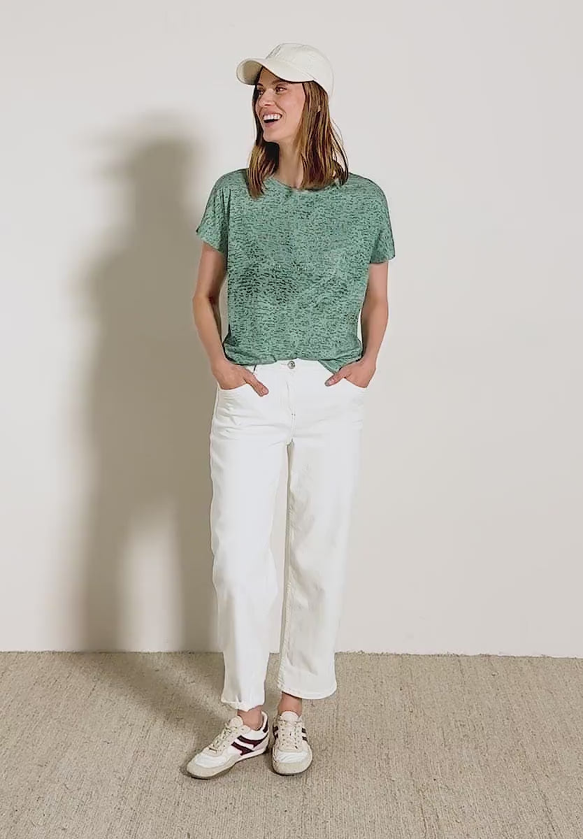 CECIL Burnout Wording T-Shirt