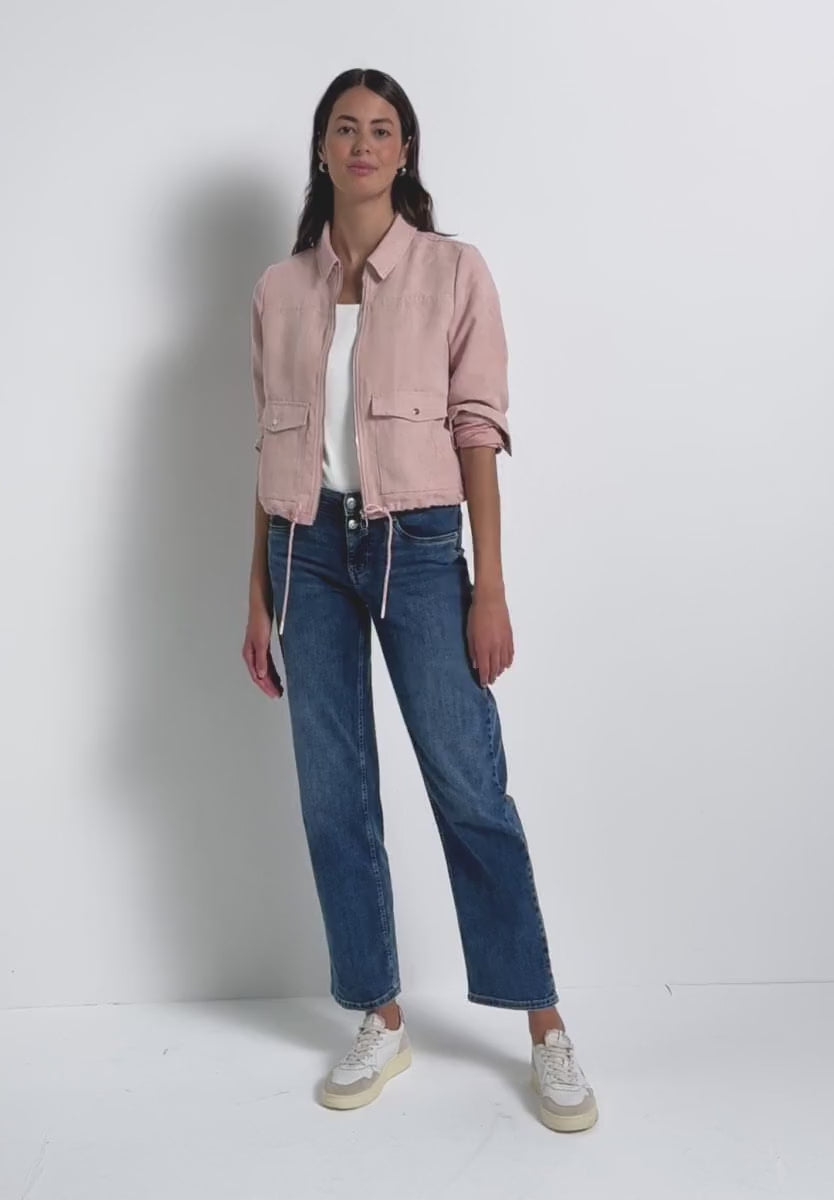 Street One Corduroy jacket with zipper