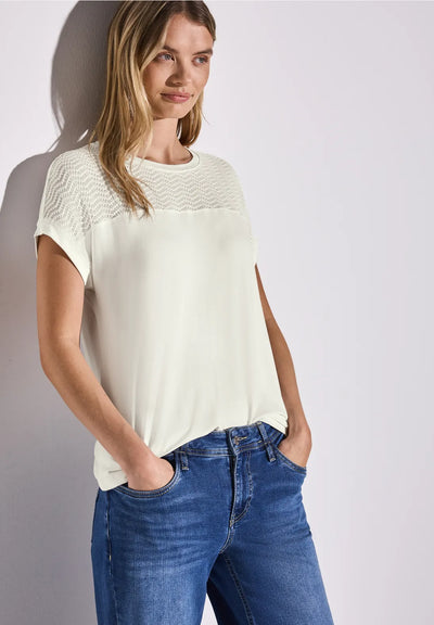 Street One top with perforated detail
