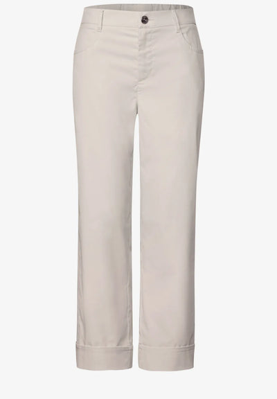 Street One straight leg twill trousers