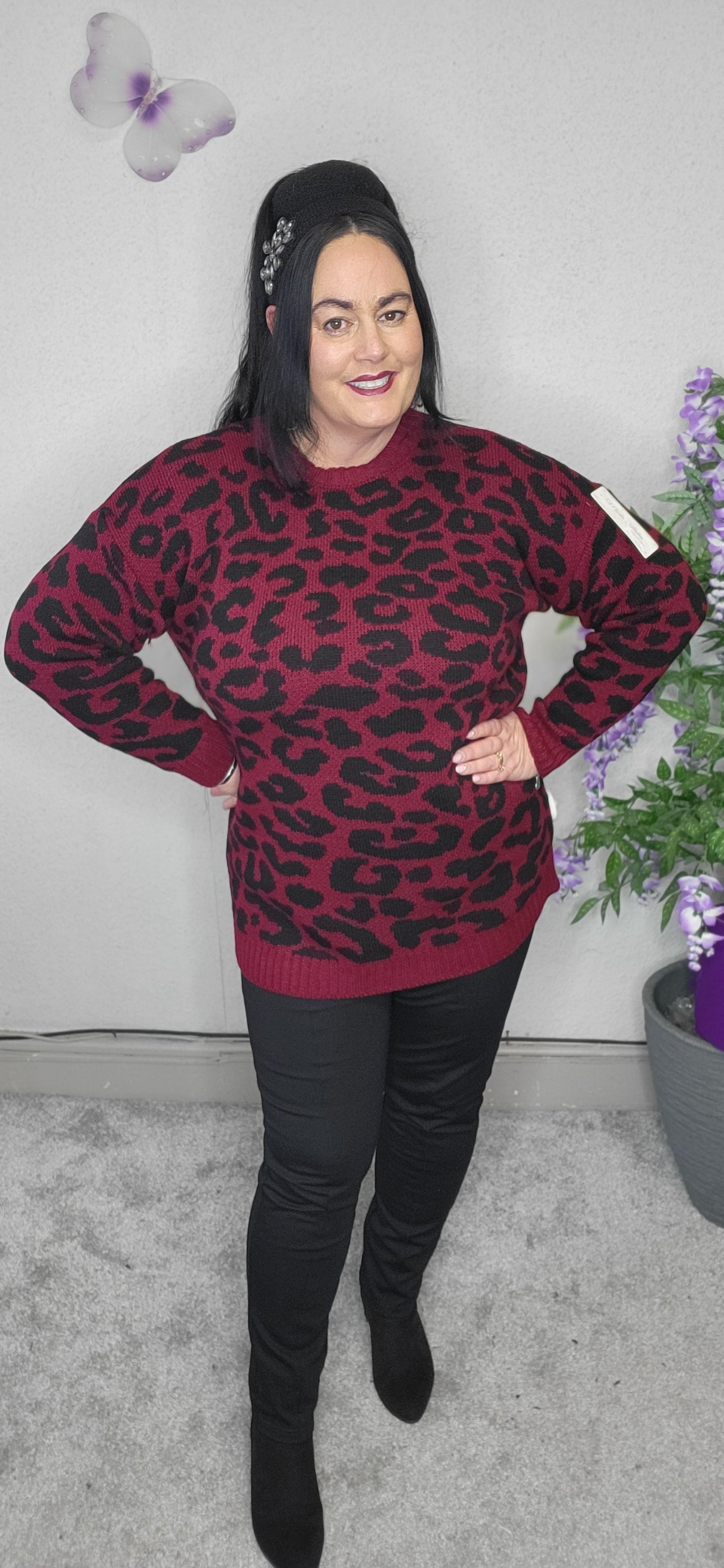 Charlotte leopardprint sweater