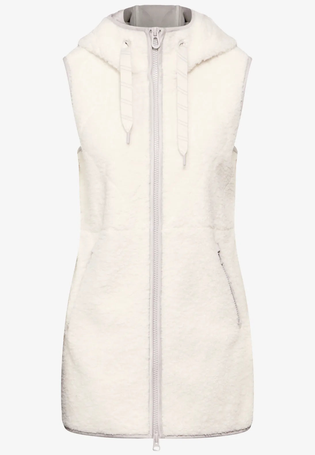 CECIL Teddy vest with hood