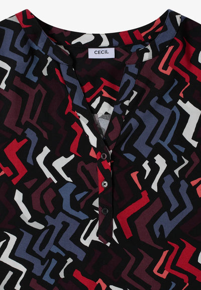 CECIL Blouse with graphic pattern