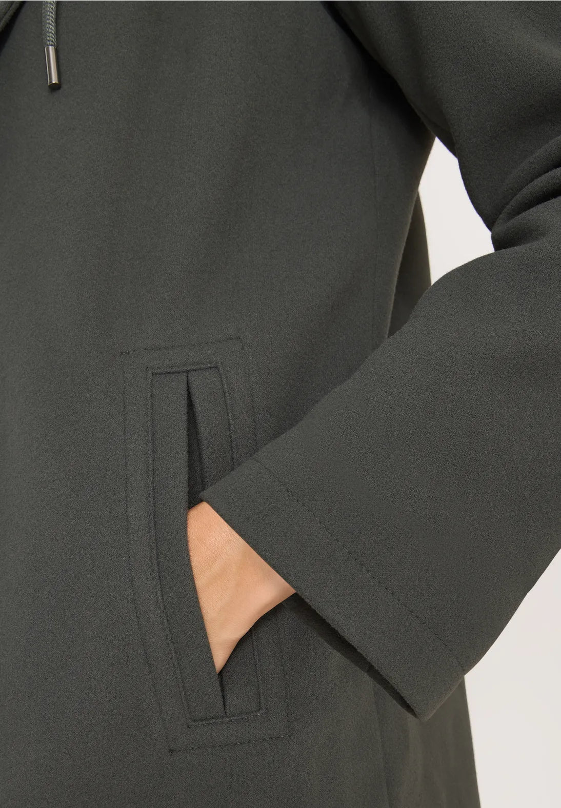 CECIL Coat with teddy inlay