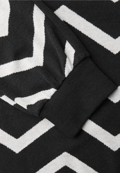 Street One top with side stripes