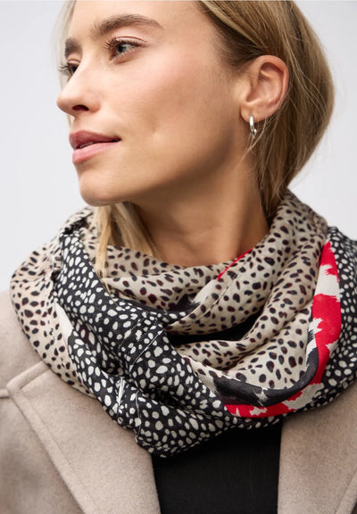 Street One Patterned loop scarf