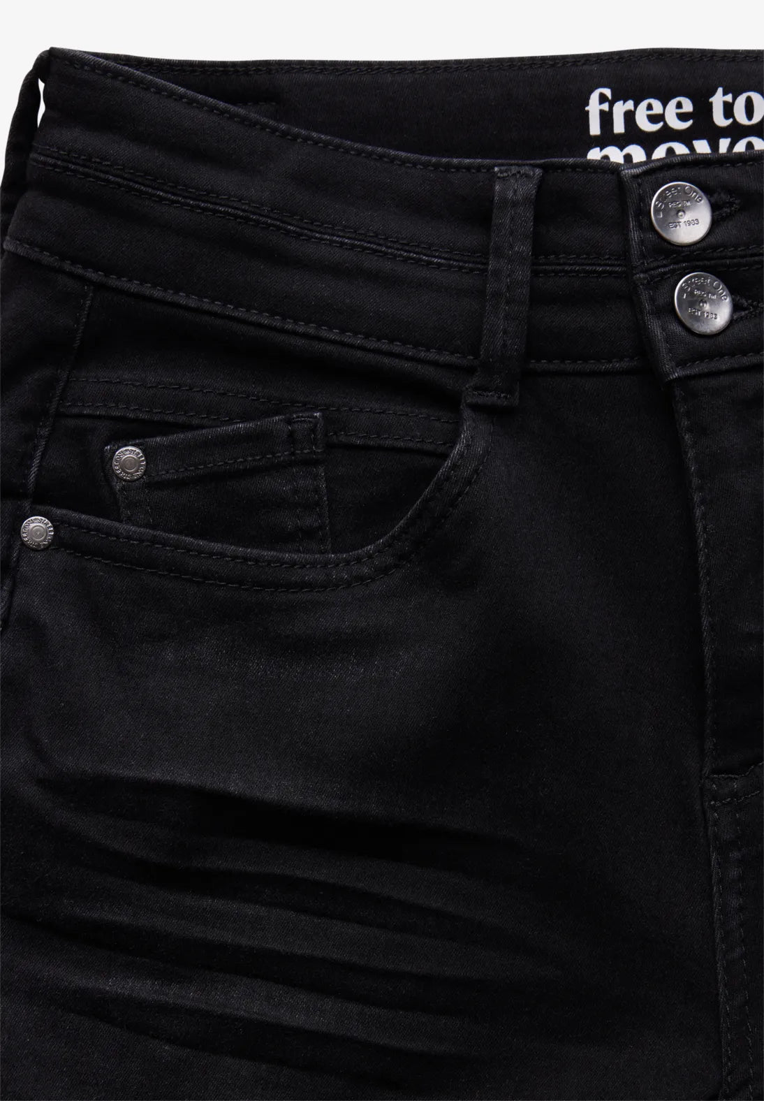 Street One black slightly washed Jeans