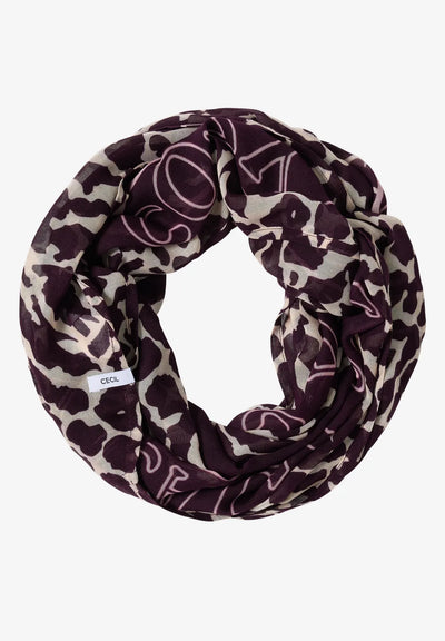 CECIL patterned loop scarf