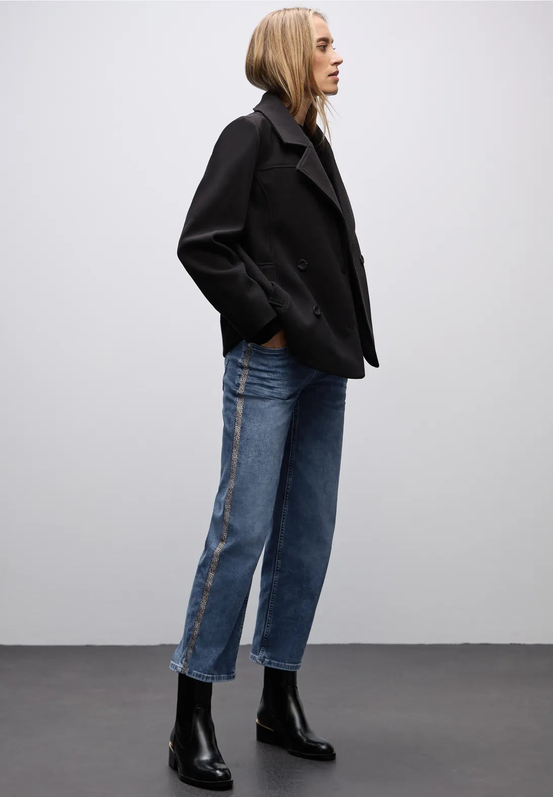 Street One Straight Legs jeans with tape