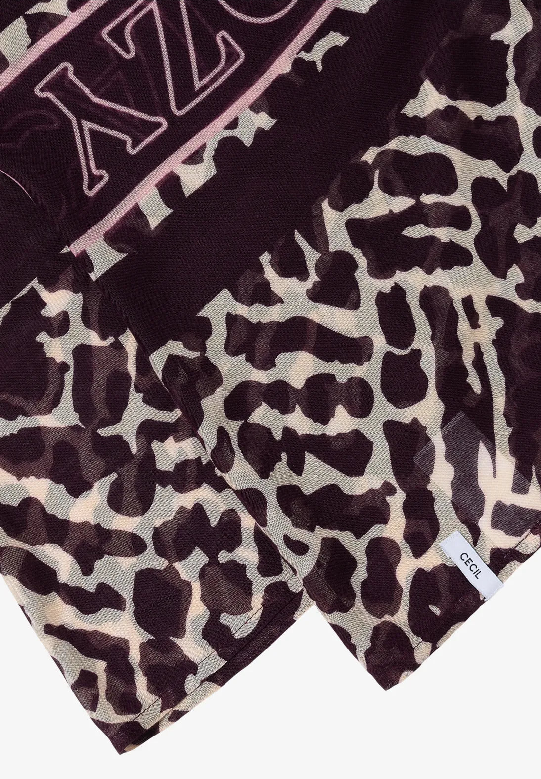 CECIL patterned loop scarf
