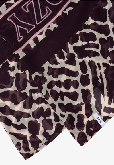 CECIL patterned loop scarf