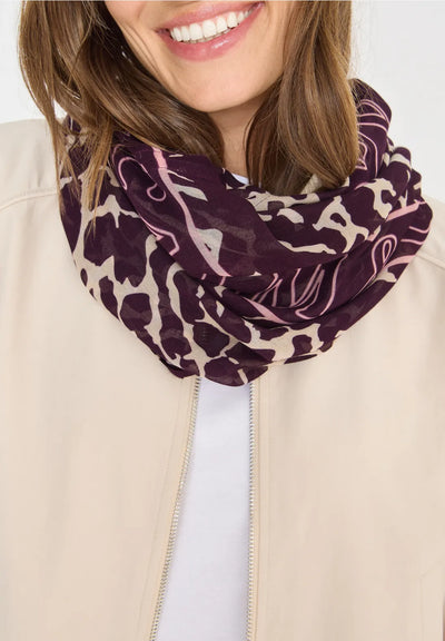 CECIL patterned loop scarf