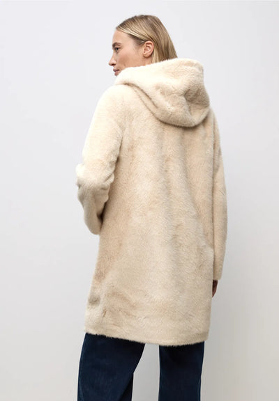 Street One Fake fur coat with hood