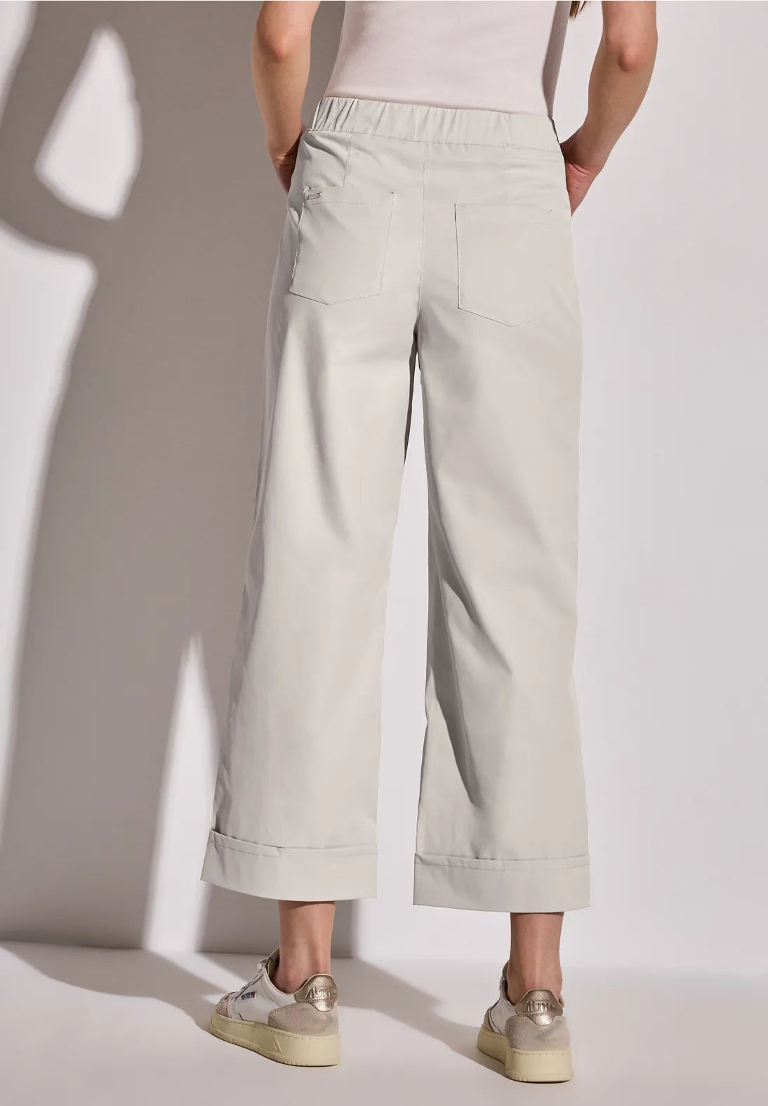 Street One straight leg twill trousers