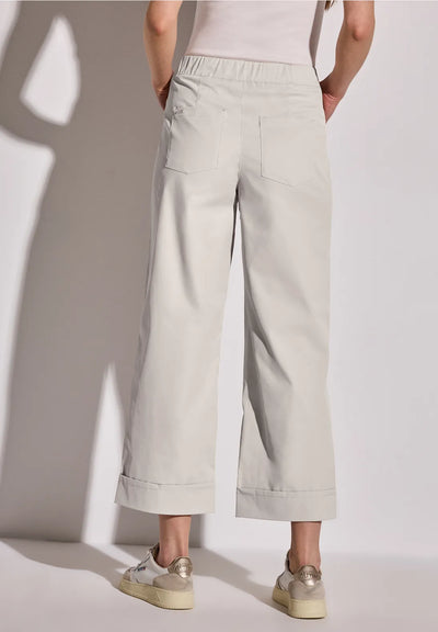 Street One straight leg twill trousers
