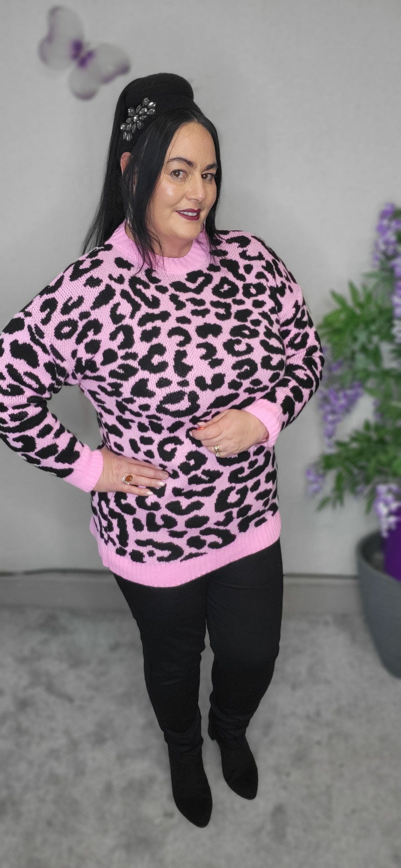 Charlotte leopardprint sweater