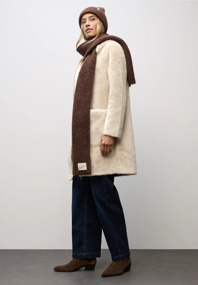 Street One Fake fur coat with hood