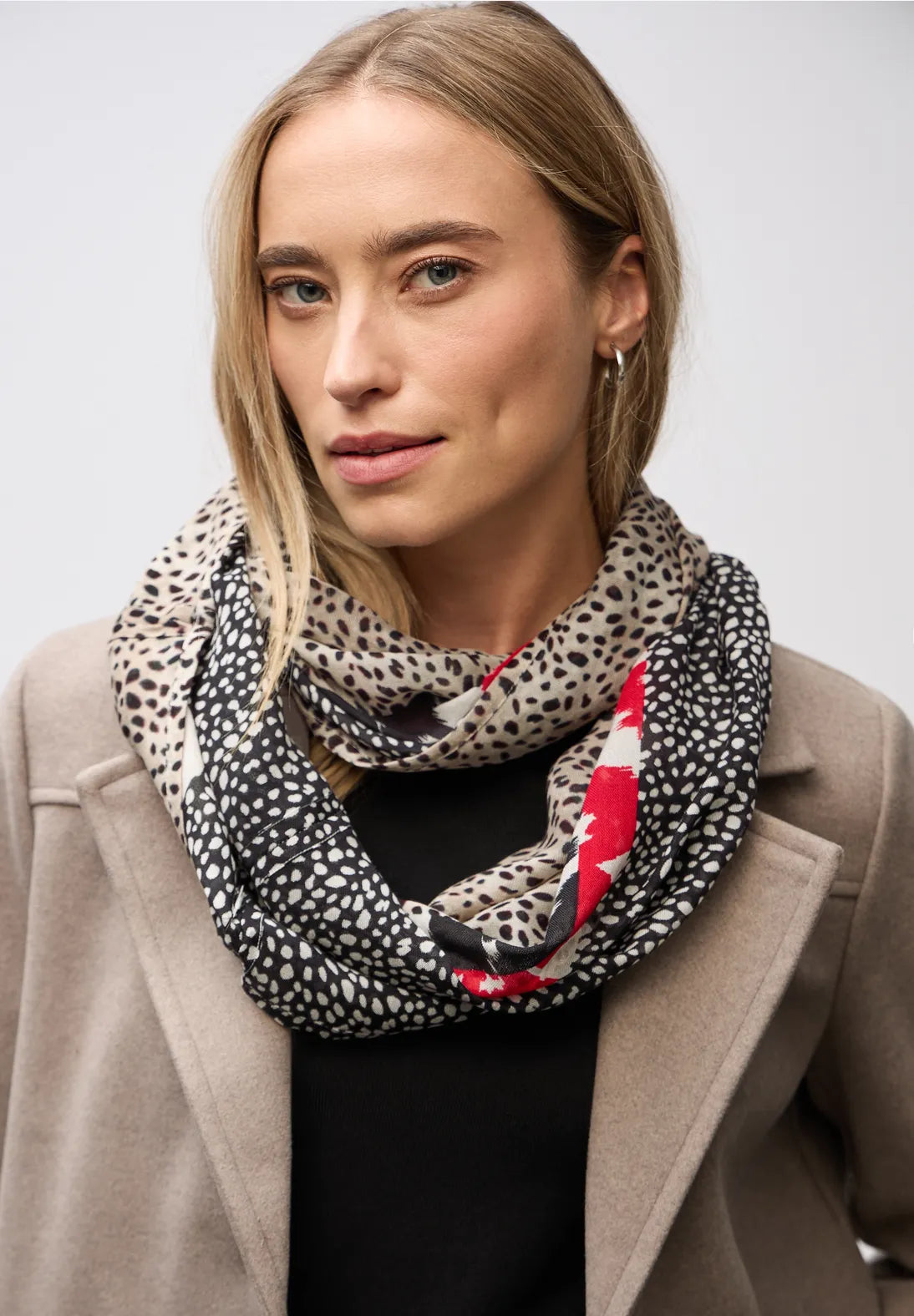 Street One Patterned loop scarf
