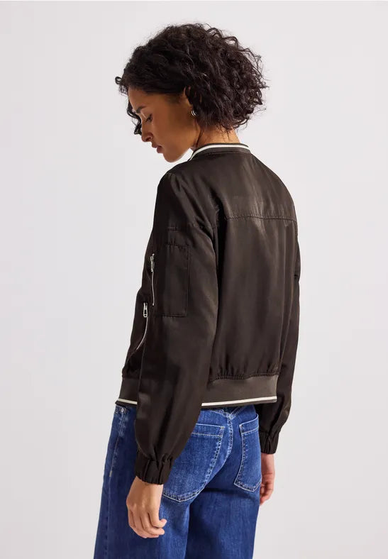 Street One Satin Bomber jacket