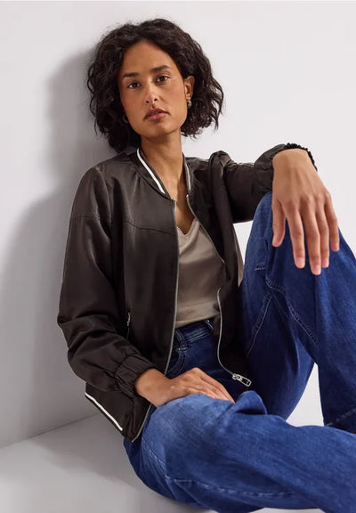 Street One Satin Bomber jacket