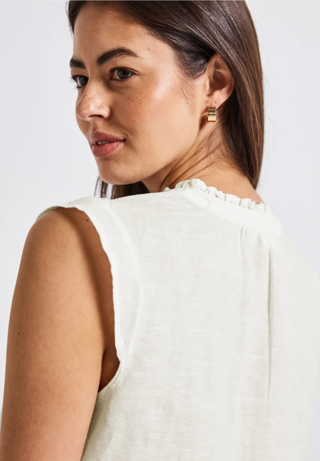 Street One blouse with ruffles