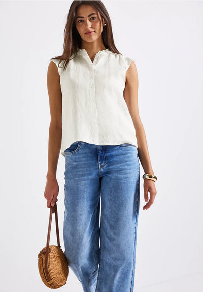 Street One blouse with ruffles
