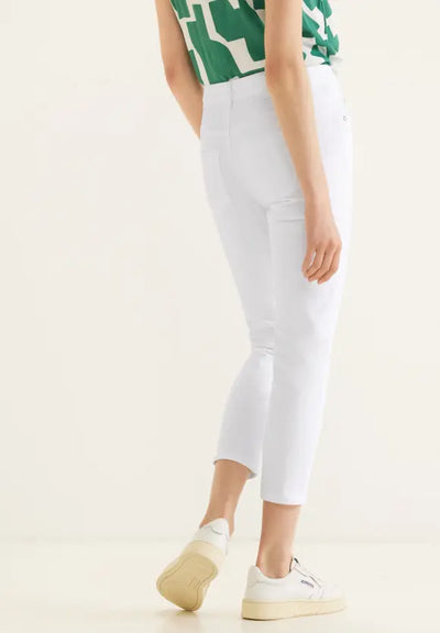 Street One Women's 7/8 Slim Fit Jeans White