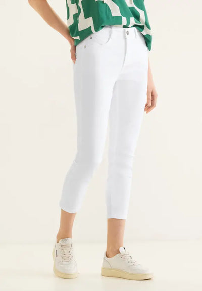 Street One Women's 7/8 Slim Fit Jeans White