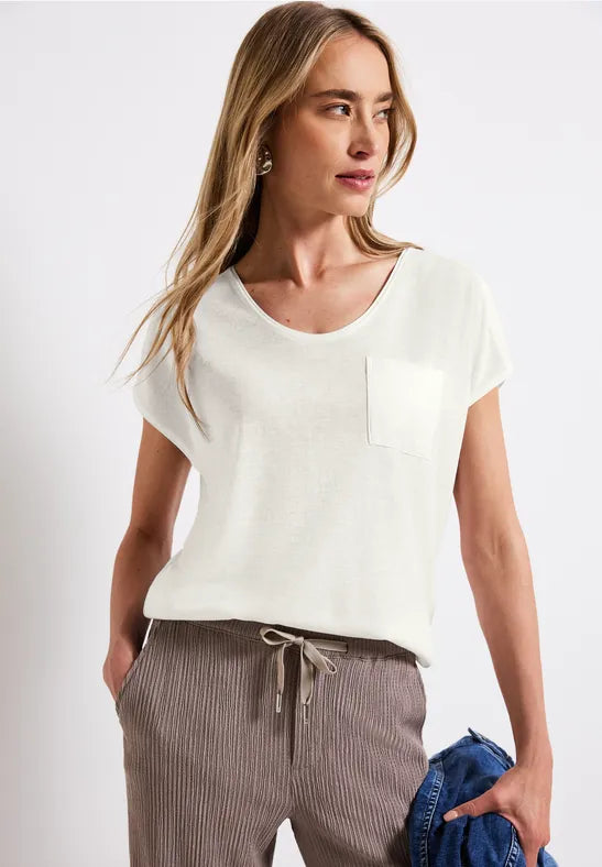 Street ONE Linen-look T-shirt