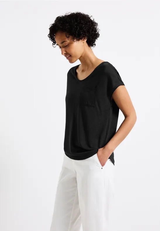 Street ONE Linen-look T-shirt