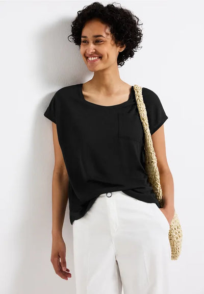 Street ONE Linen-look T-shirt