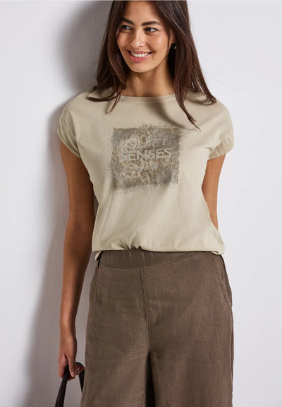 Street One Washed look artwork shirt